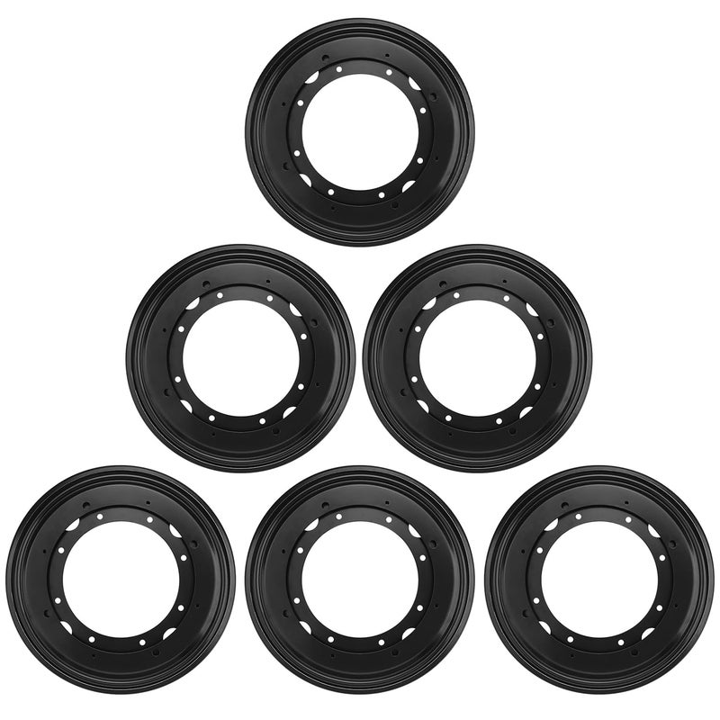 GENHAKON 6 PCS 9 Inch Black Lazy Susan Turntable Bearing Plate, Lazy Susan Bearings Base, Lazy Susan Hardware, Easy Installation, Solid Metal Construction, for Home and Industrial, by GENHAKON - Image 1